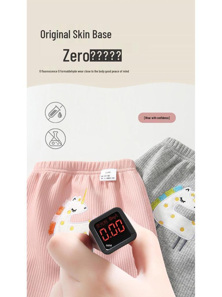 2025 Autumn/Winter Toddler Girls' Fleece-Lined Leggings 0-3 Years