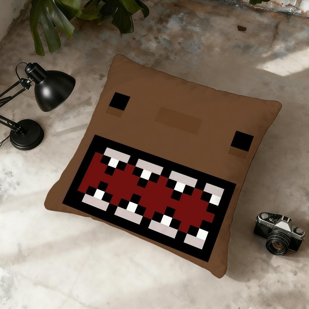Cartoon D-Domo kun Cute cushion cover Home Office Convenient Nordic Simplicity Hit With Zipper Cushion Cover