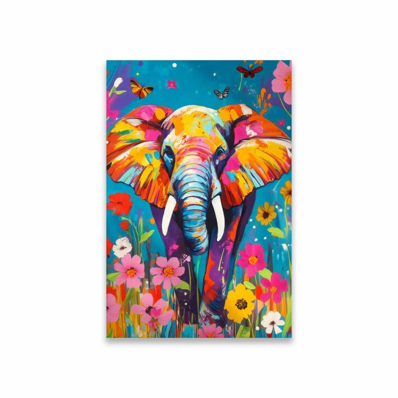 Lebhafter Pavian-Druck Gepard Safari Tier Bunte Drucke Poster Botanisch Nashorn Flamingo Leinwandmalerei Heim Schlafzimmer Dekor