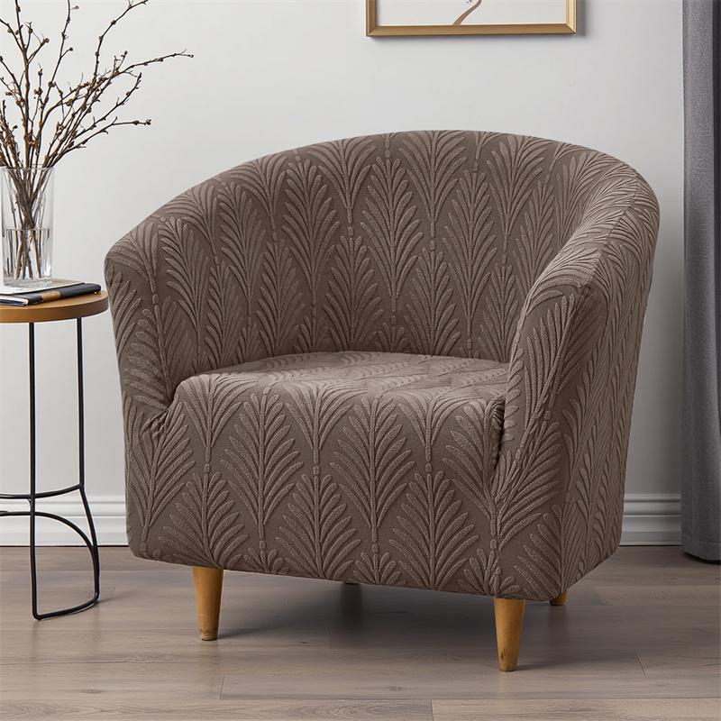 

Stretch Club Chair Slipcover Jacquard Tub Chair Covers for Living Room Single Armchair Covers Furniture Protector Home Decor