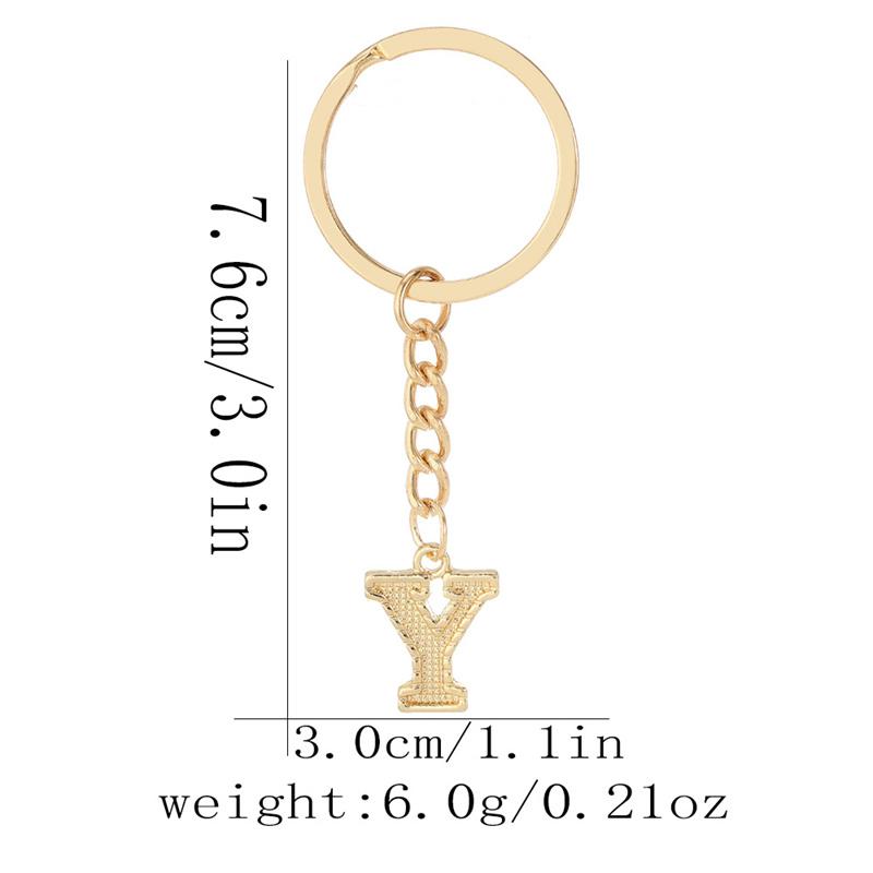 26 Alphabet Schlüsselanhänger Initial Schlüsselanhänger Zubehör Anhänger für Geldbörse Rucksack Handtasche Charms