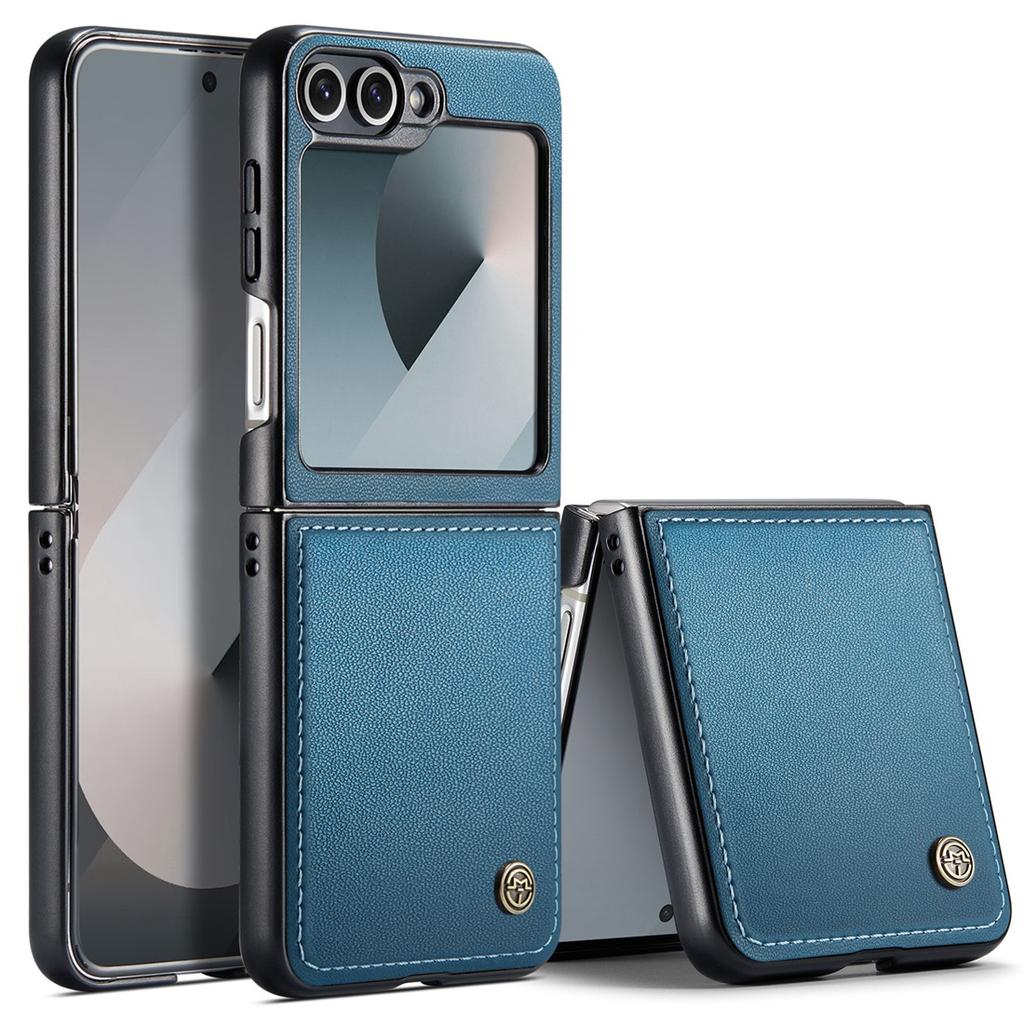 For Samsung Galaxy Z Flip 6 5G ,Flip6 Phone Leather Case ,Full Body Cover Ultra-Thin Shockproof Support Wireless Charging