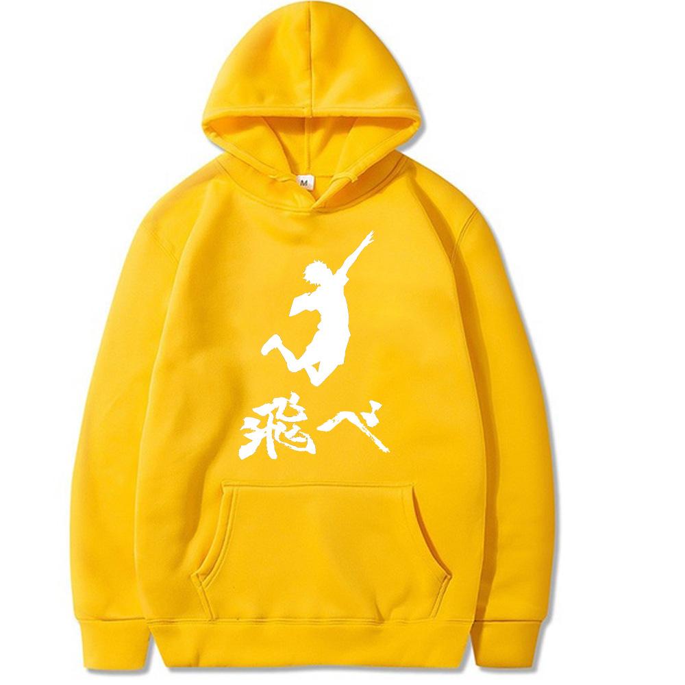 Haikyuu Anime Graphic Harajuku Hoodie Men's and Women's Harajuku Pullover Street Wear Unisex Autumn Winter Plushed