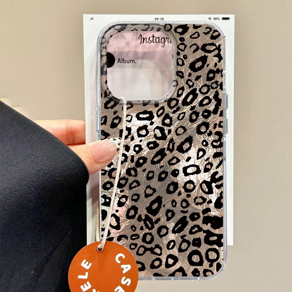 Korean Amber Gold Leopard Print Phone Case for Xiaomi Redmi Note 15 14 13 12 11 10 10S 8 9 Pro 15C 9C 13C 14C A3 11S 9C Cover