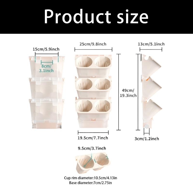 Easy Install Hanging Flower Pot Auto Watering For Home Decoration Indoor Plant Balcony Gardening Plastic Space Saving Planter