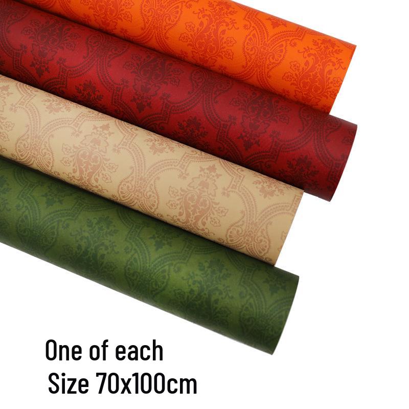Retro Green Creative Gift Wrapping Paper - Large Size for Birthdays & Handmade Boxes
