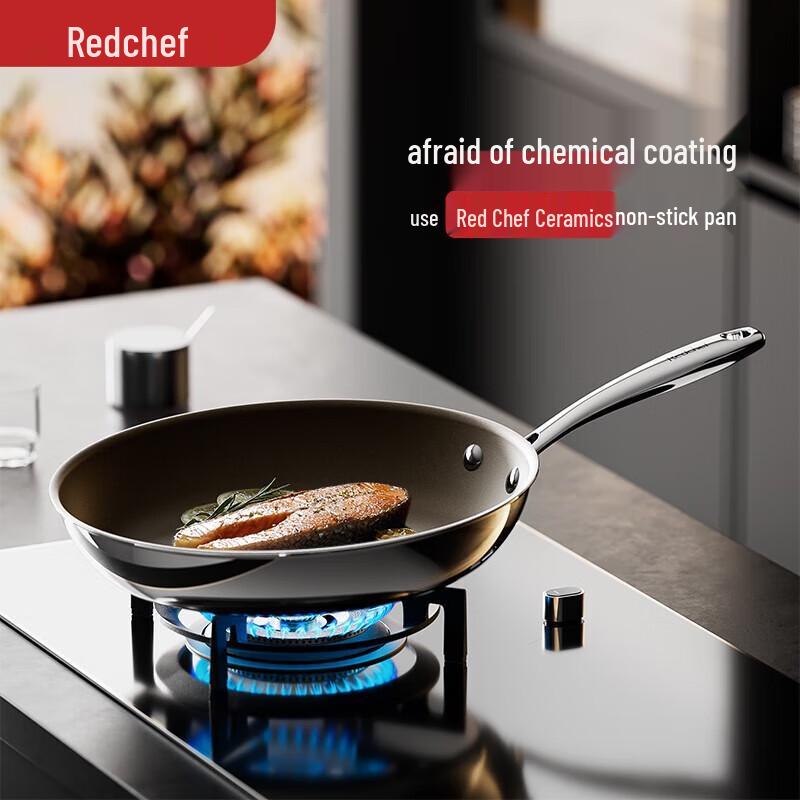 Red Chef 24cm Titanium Ceramic Non-stick Frying Pan
