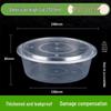 Disposable Round Takeout Food Containers