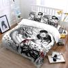 Floral Bride and Dragon Art Bedding Set for Kids Luxury Gift 3pcs Digital Print Comforter Set Soft Comfortable Breathable