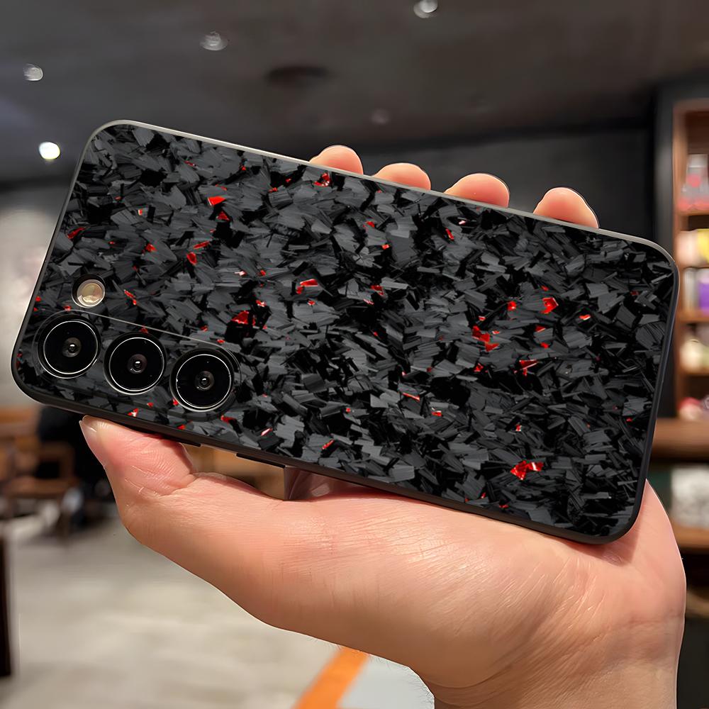 New Real Forged Carbon Fiber Phone Case For Samsung S25 Edge S24 S23 S22 S21 S20 Ultra Plus Fe Galaxy A54 A53 A34 Cover
