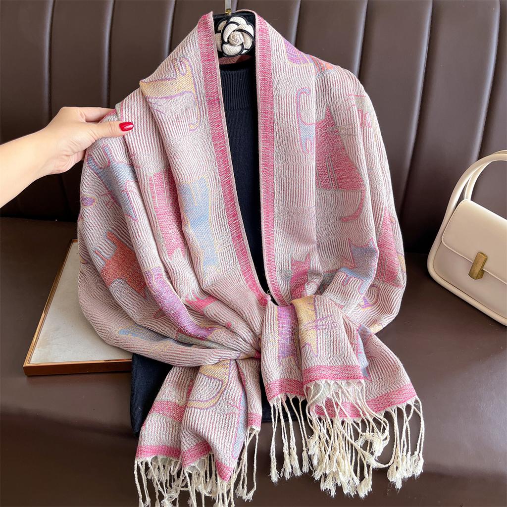 Luxury Winter Scarf Women Cashmere Warm Pashmina Brand Foulard Female Shawls Wraps Paisley Bufanda Poncho Scarves Stole