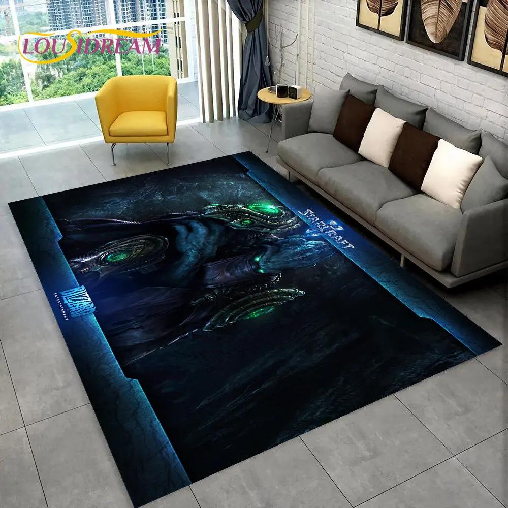 3D HD StarCraft Game Gamer PC Area Rug,Carpet Rug for Home Living Room Bedroom Sofa Doormat Decor,kids Play Non-slip Floor Mat