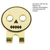Rund skull Golf Hat Clip Magnetisk Golf Ball Marker Holder Golfer Luer Bukser Vesker Visir Belter Metall Clip Golf Tilbehør Entusiaster Gave