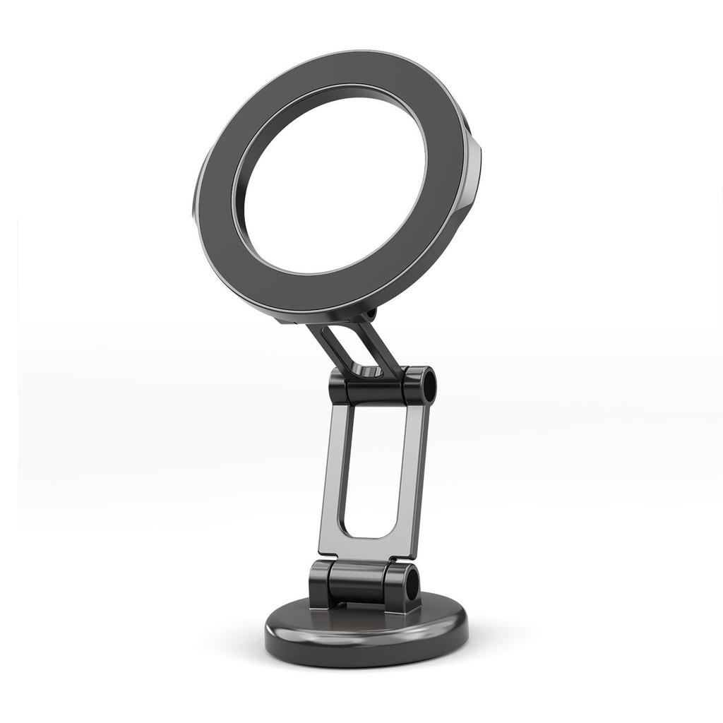 Dual-Fold Rotating Magnetic Car Dash Phone Holder