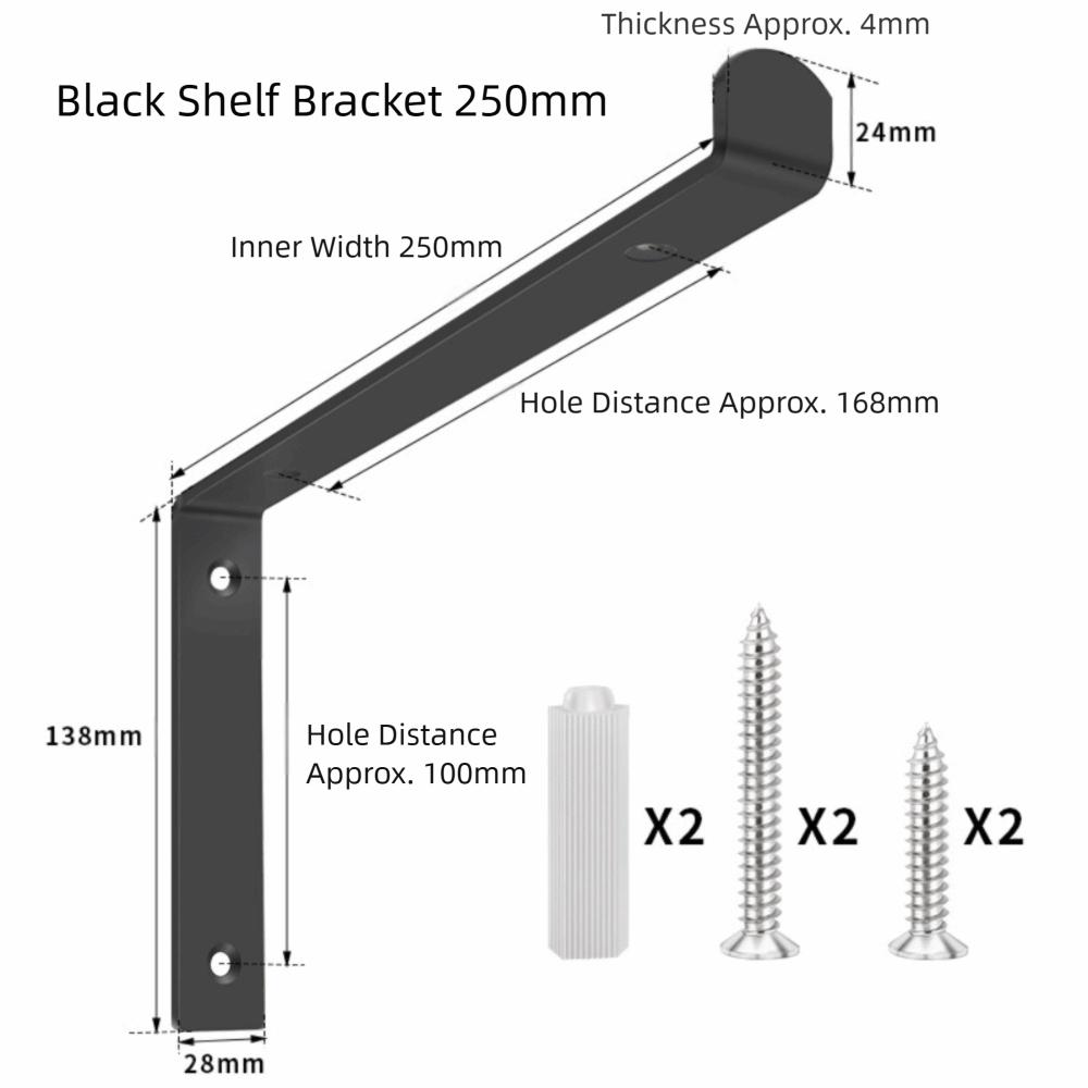 Stainless Steel L Type Shelf Brackets 90 Degree Concealed Triangular Support Frame Rustproof Enduring Floating Shelf Bracket