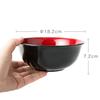 Asahi Koyo Noodle Bowl, Black with Red Interior, Japanese Style, Dishwasher and Microwave Safe, Made In Japan