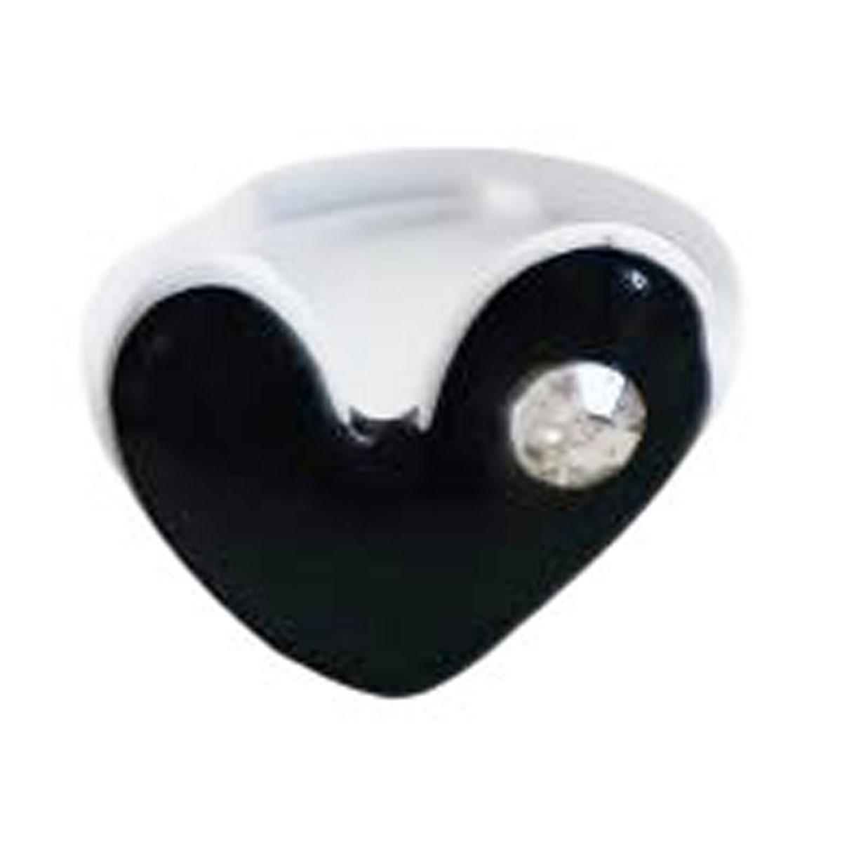 

Les Trésors De Lily [R8385] - Детское кольцо Le Monde de Coralie черное (сердце) - 14x12 мм