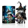 MOC Wizard Cat Magic Animal Building Blocks Set Educational DIY Toys for Adult Bricks Toy Models Christmas Halloween Gifts
