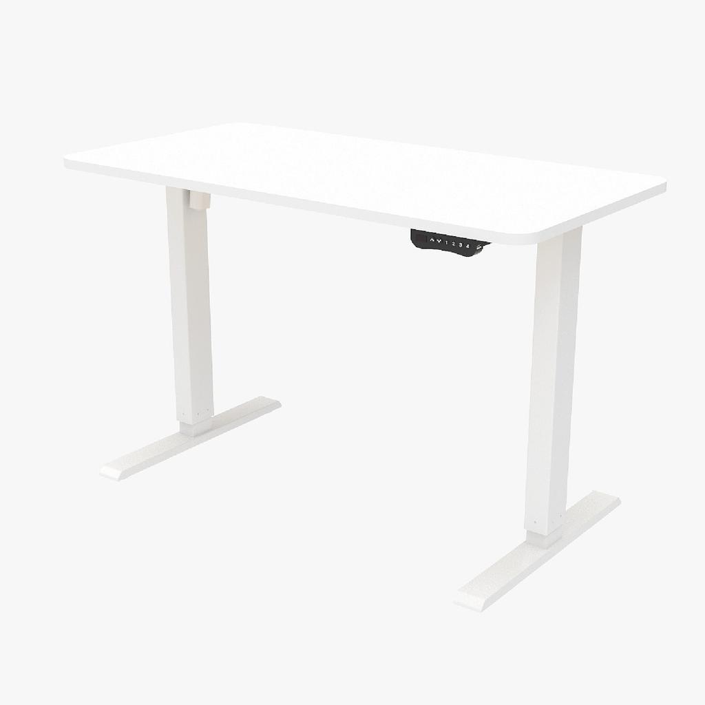 Whole Piece Electric Standing Desk- Height Adjustable Stand up Desk, Sit to Stand Desk with Wheels for Home Office & Computer Wo