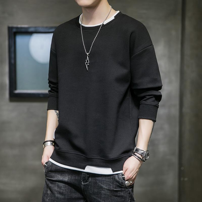 Spring Models Men's Long-sleeved Trend Men's Long-sleeved Korean Version of The Casual Loose Type Tide Long-sleeved Men's Sweater
