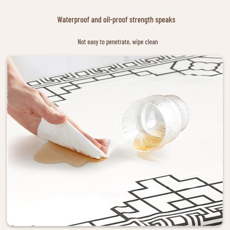 OIMG Disposable Waterproof Tablecloth with Window Pattern