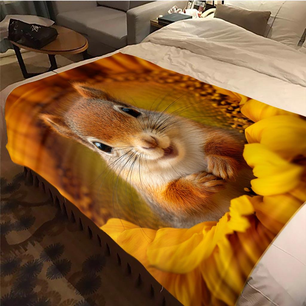 1 Stück Flanelldecke mit Cartoon-Druck, Hohe Qualität, Bequem für alle Jahreszeiten, Heimdekoration, Wärme und Komfort, Perfekt als Weihnachts- oder Geburtstagsgeschenk