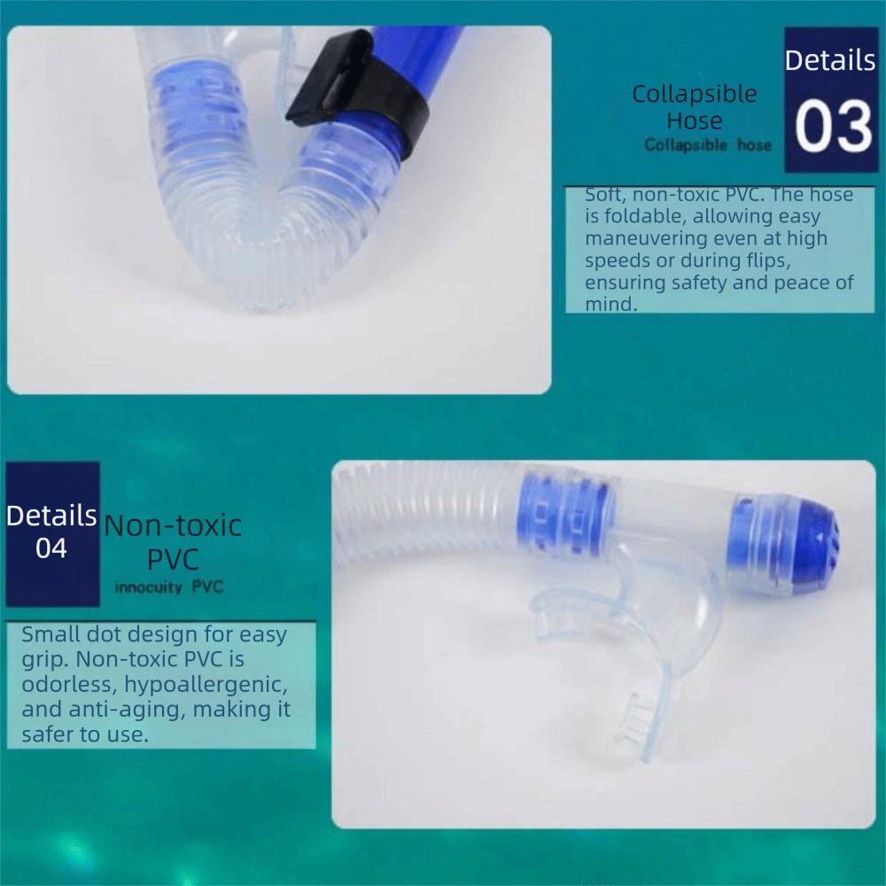 Easy Breath Diving Breathing Tube Swimming Snorkel Breathing Tube Snorkel Tube  Men Women