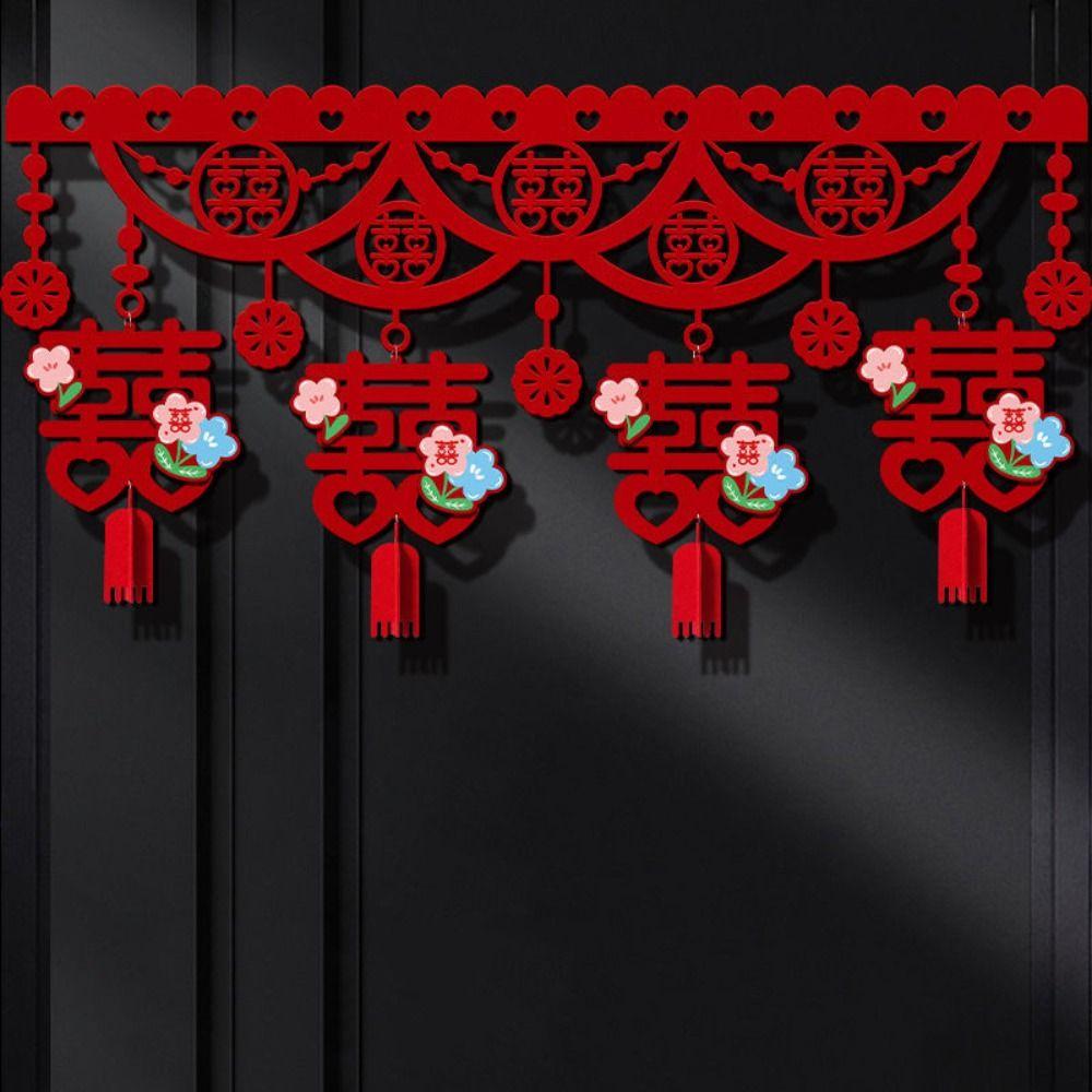 Chinese Style Hanging Banner Non-woven Wall Ornaments Wall Hanging Pendant  Curtains Decor