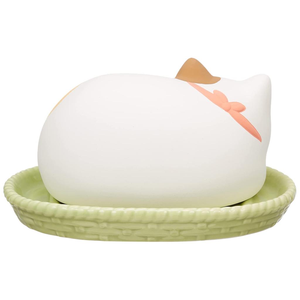 Yakushi Kiln Nekobiyori Eco Humidifier Height 8cm Napping Cat 9648 Approx.