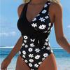 1011 One-piece Swimsuit Bikini New Swimsuit European and American Backless Swimsuit Beach European and American One-piece Swimsuit