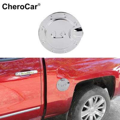 Chrome Gas Fuel Tank Cap Door Cover Trim For Chevy Silverado/GMC Sierra 2014-18
