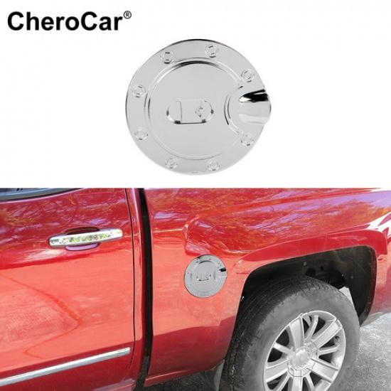 

Chrome Gas Fuel Tank Cap Door Cover Trim For Chevy Silverado/GMC Sierra 2014-18