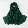 47 Colors Winter Hijab Fluffy Cotton Polyester Scarf Soft Pashmina Warm Neck Wrap Women Plain Fashion Cosy Shawl Shemagh