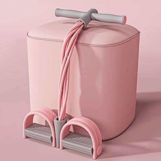 4/6-Röhren Pedal Widerstandsband mit Griff Multifunktionelles Spannseil Yoga Sit-up Übung Pedal Zuggerät Männer Frauen Heim Fitnessstudio Trainingsgerät