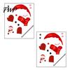 DIY Winter Scene Decor Christmas Static Window Clings, Smiling Snowman Decals with Snowflake Removable PVC Wall Art Patterns, Waterproof Glass