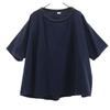 Milok Made In Japan Five-quarter Sleeve Cut 46 Navy Men's Used