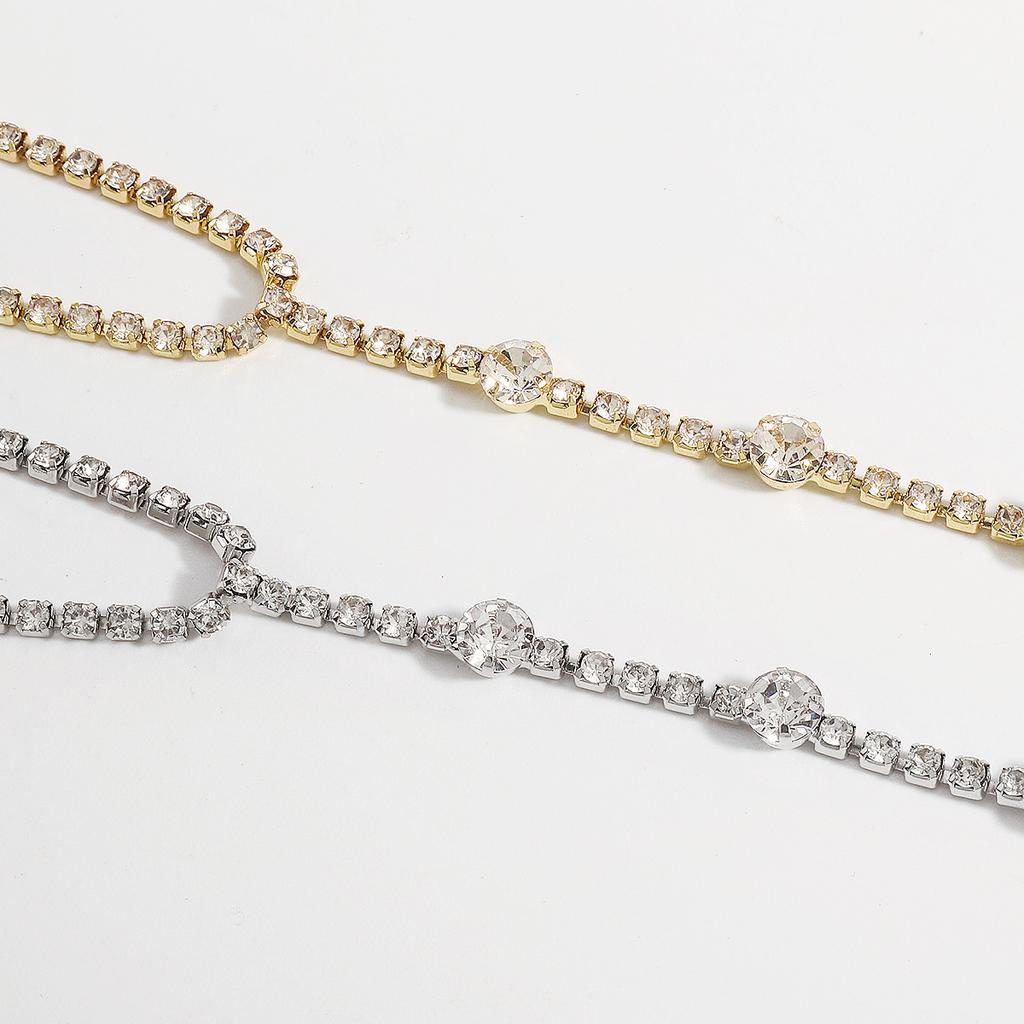 Tooxika Colier Y Lung Simplu Sexy Șic Nișă Geometric cu Strasuri