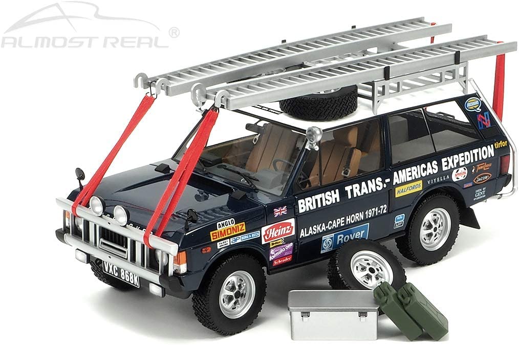 Almost Real Range Rover British Edition Scale Complete Diecast Car 810108 "The Trans-Americas Expedition" 1971-1972 (868K) 1/18
