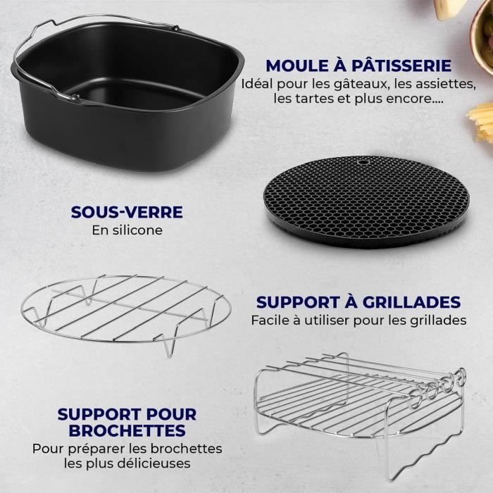 Zubehör Airfryer - fentic - 19 Teile - kompatibel XL und XXL - hitzebeständig - BPA-frei