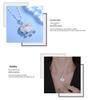 SHIAI S925 Sterling Silver Peace Lock Fu Character Retro Clavicle Chain Pendant