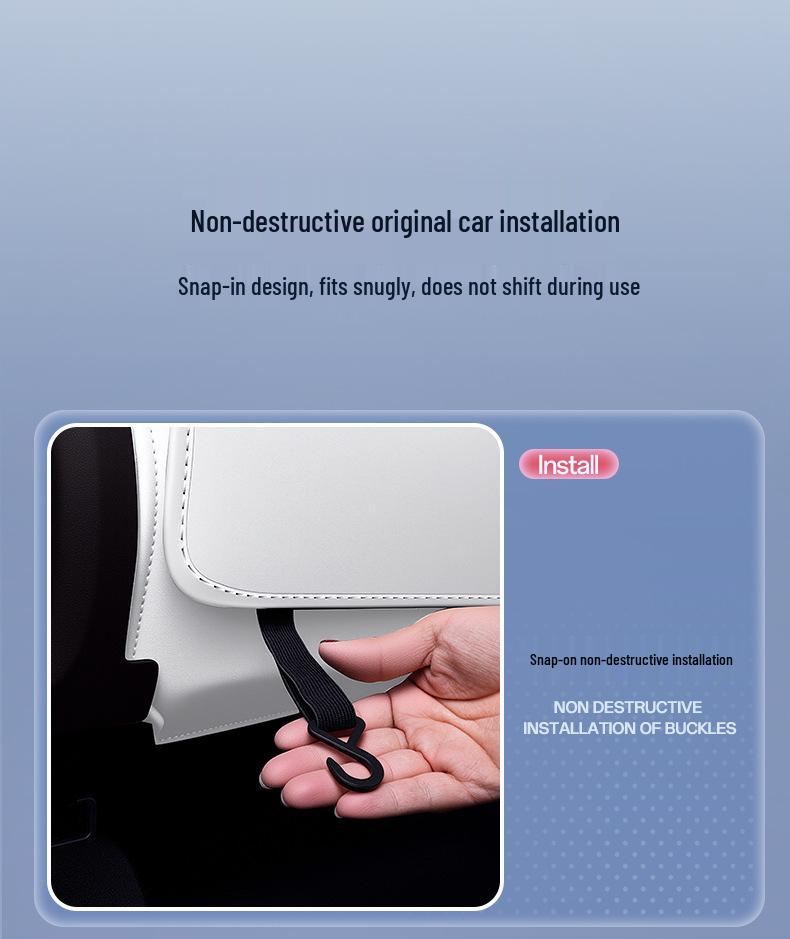 Lynk & Co 10emp Rear Seat Kick Mats for Lynk EM-P - Decorative Backrest Accessories.