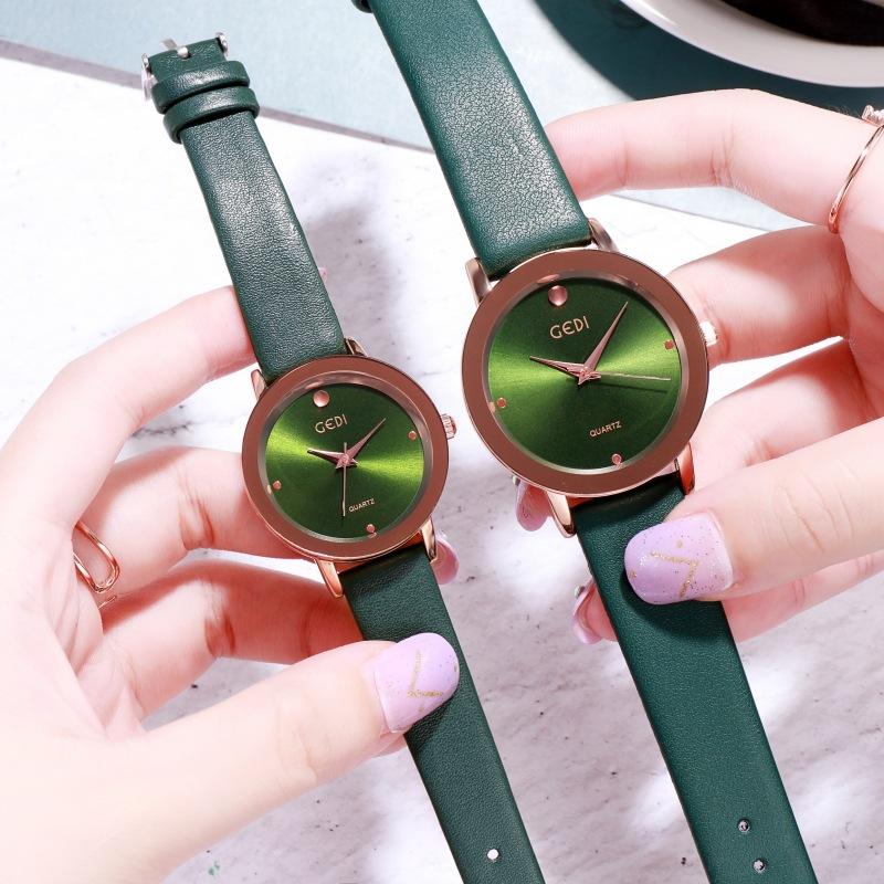 Simple And High-Value Couple Belt Quartz Watch Fashionable Light Luxury High-End Waterproof Quartz Belt Watch