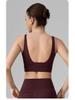 Women's Color Block Sports Bra with Chest Pads - U-Shaped Back Yoga Tank 2026