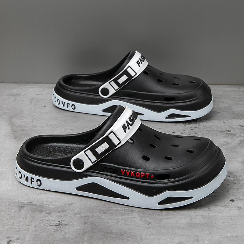 

Пещерная обувь для мужчин, летние корейские мужские сандалии с капюшоном, нескользящая пляжная обувь 40-41