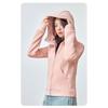 Lu schmal geschnittener Windbreaker Pullover Kapuzenpullover Damen Herbst und Winter beidseitiger Samt Reißverschluss Hoodie