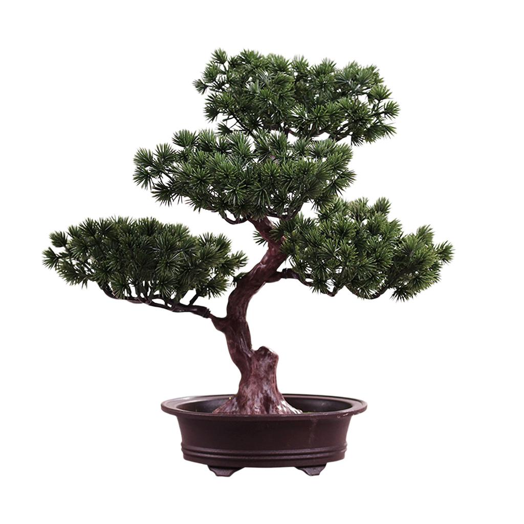 Modern Zen Artificial Tree Sculpture Plastic Designs Low Maintenance Home Ornament For Indoor Space