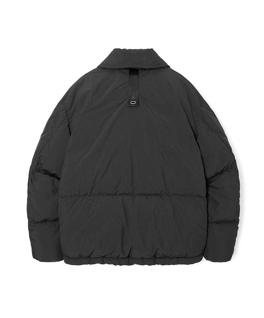Adhoc Men'S Collared Simple Short Puffer Jacket (Black) (Hbbdo01)