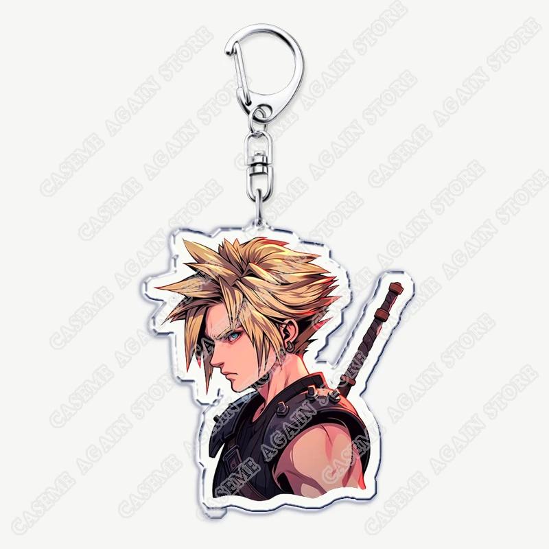Portachiavi Gioco d'Azione per Accessori Portachiavi Gioielli Portachiavi Cloud Strife Ffvii Tifa Sephiroth Vincent Valentine Regali per Fan