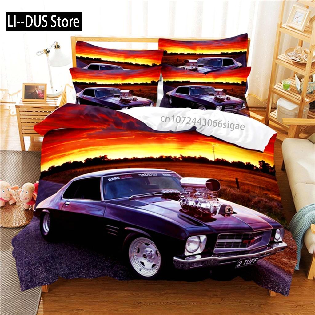 Roadster Bedding Set Duvet Cover Set 3d Bedding Digital Printing Queen Size Bedding Set Fashion Design