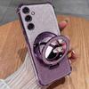 Samsung S11 Mobile Phone Case with Lens Film Anti-drop Galaxy S11ultra Glitter Mirror Magnetic Suction Bracket